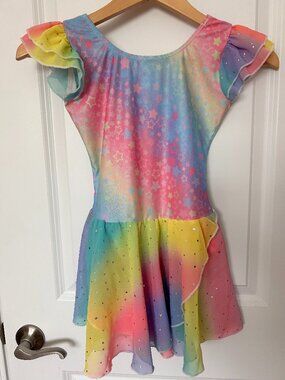 Cute Rainbow Girls Leotard Size 10/12
